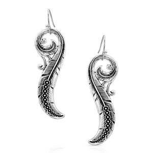 Jewwellery: Montana Silversmiths Connected Feathered Filigree Earrings