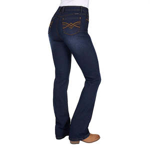 Pure Western Womens Nova High Rise Boot Cut Jean 34L