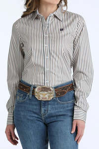 Women's Cinch Multicolor Stripe Button Down Western Shirt