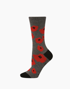 Socks: Bamboozld Poppies