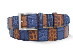 Belts: Robert Charles Patchwork Blue /Tan