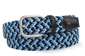 Belts: Robert Charles Blue Stretch Belt