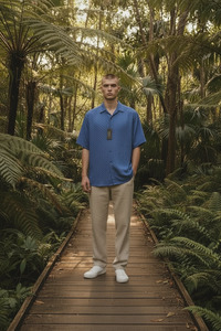 Short Sleeved Shirts: Mechmoto Bemuda Triangle