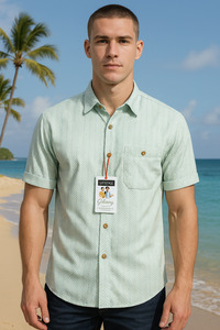 Short Sleeved Shirts: Lifestyle Duck Egg