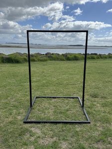 Black Rectangle Signage Frame – Small Tauranga Party Hire Website