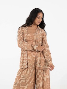 Hanaiki Shirt: Hanaiki Shirt - Sandstone