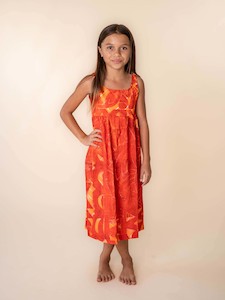 Kids New: Hilo Dress - Burnt Tiger Lily