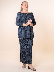 Tops New: Marama Puletasi - Tahitian Black Pearl