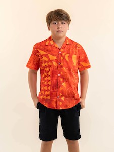 Tumu Shirt - Burnt Tiger Lily
