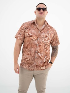 Mens Shirts: Taputu Shirt - Pandanus
