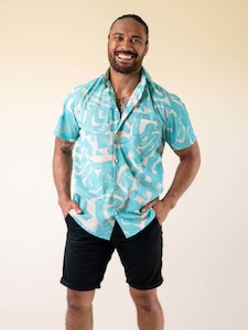 Mens Shirts: Taputu Shirt - Seashore