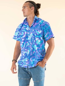 Mens Shirts: Taputu Shirt - Lilac