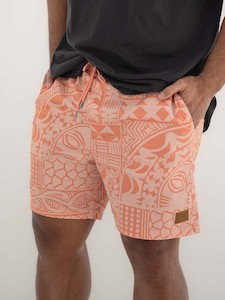 Men: Avaiki Shorts - Salmon