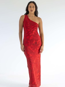 Occasional Wear: Chrystalla Dress Long - Sienna