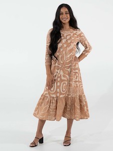Occasional Wear: Hinanui Dress - Sandstone