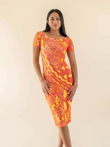Tropical Summer: Aimata Dress - Sunset