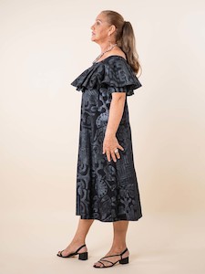 Black Pearl: Naomi Dress - Tahitian Black Pearl