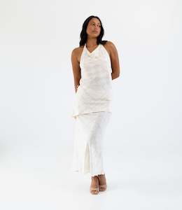 Women New: Sina Slip Skirt - Cream