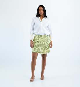Hinatea Wrap Skirt - Olive