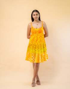 Maine Mini Dress - Saffron