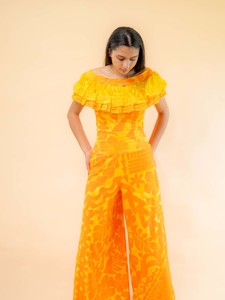 Women New: Mariata Top - Saffron