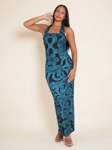 Dresses New: Raera Dress Long - Turquoise Pearl
