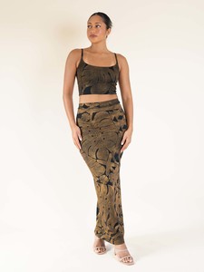 Women New: Mahina Skirt Long - Gold