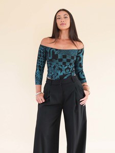 Women New: Tiahuia Top - Turquoise Pearl