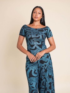 Women New: Aimata Top - Turquoise Pearl