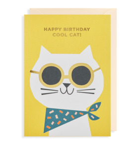 Fathers Day Cards: OXTED CARD Cool Cat