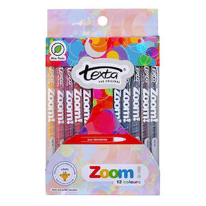 2022 School Stationery: TEXTA ZOOM CRAYON PK12