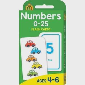 School Zone: School Zone: Numbers 0-25 Flash Cards (2017 Ed)