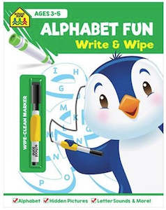 School Zone Write and Wipe Alphabet Fun