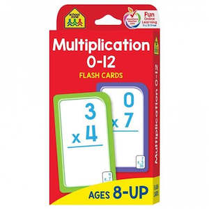 School Zone: School Zone: Multiplication 0-12 Flash Cards (2017 Ed)