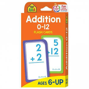 School Zone: School Zone: Addition 0-12 Flash Cards (2017 Ed)