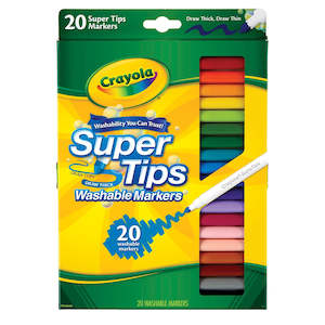 Crayola Washable Super Tips Markers 20Pk