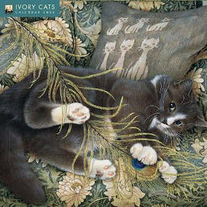 Art Books: Ivory Cats by Lesley Anne Ivory Wall Calendar 2026 (Art Calendar)