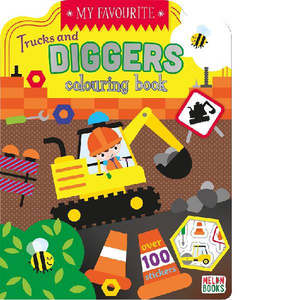 Trucks and Diggers Colouring Book