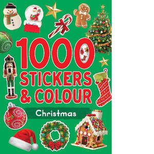 1000 Christmas Stickers & Colour