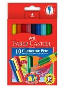 Faber-Castell Connector Felt Tip Marker 10 Pack Multicoloured
