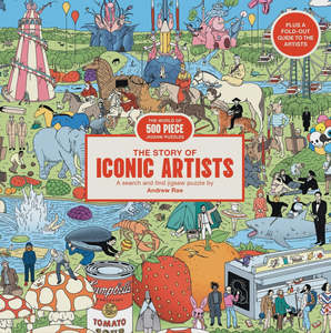 The Story of Iconic Artists: a 500 piece art history jigsaw puzzle by Andrew Rae