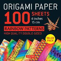 Origami Paper 100 Sheets Rainbow Patterns 6" (15 cm): Tuttle Origami Paper: Doub&hellip;
