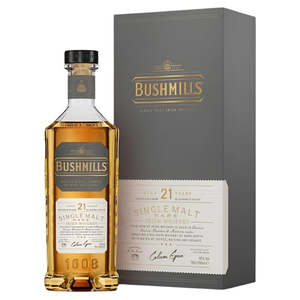 Irish Whiskey: Bushmills 21yo Rare Irish Whiskey 700mL