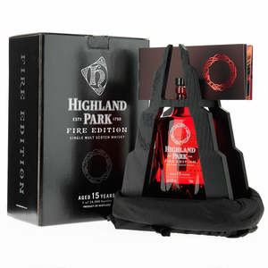 Highlands Whisky: Highland Park 15yo Fire Edition Single Malt 700mL