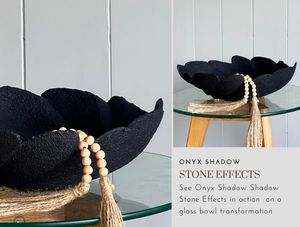 Video Guides: Onyx Shadow Stone Effects: See it in action on a glass bowl transformation