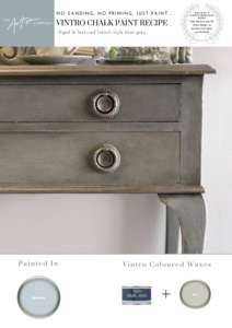 Aged & textured french style blue grey