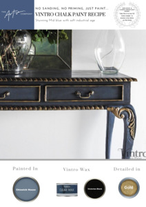 Vintro Paint Recipes: Stunning Mid blue with soft industrial age