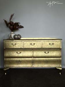 Not For Sale - Commission Dresser in Aged Metallics