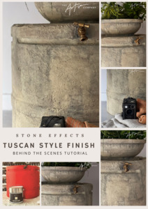 Online Artisan Tutorials: Artisan Stone Effects: From Plastic to an Artisan Tuscan style stone finish tutorial