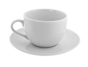 Dining: Coupe Cup & Saucer White Set of 6